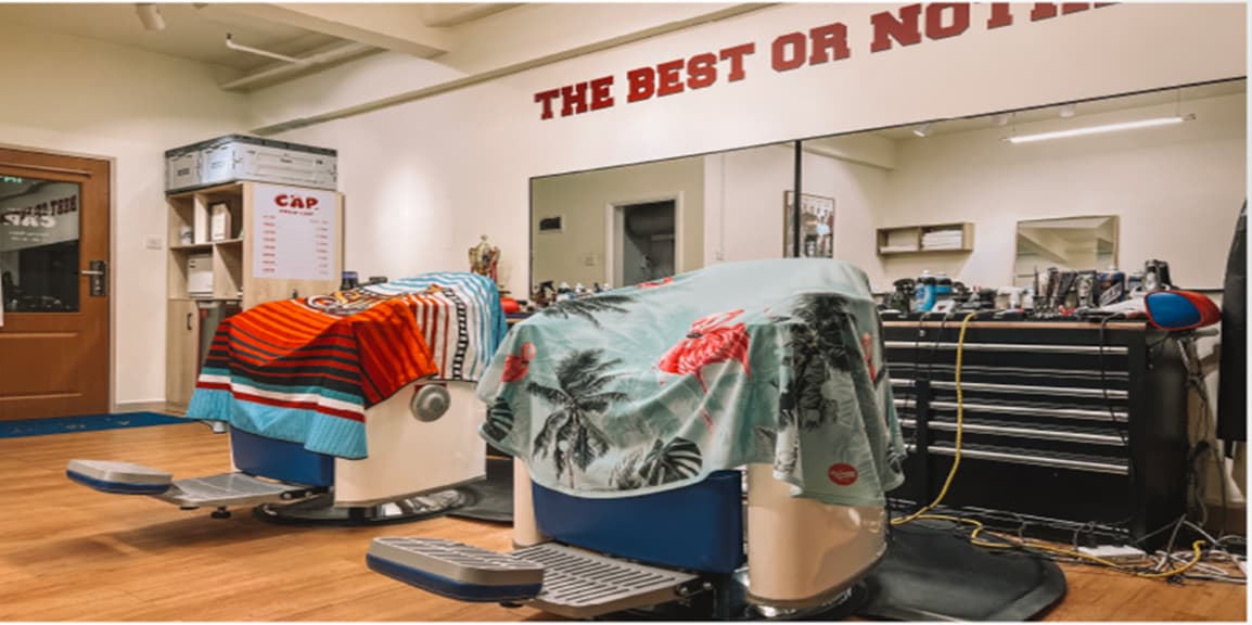 CAP Barbershop interior